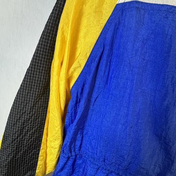 Vtg 80s Active Frontier Womens Petite L Windbreaker Jacket Nylon Colorblock - Picture 8 of 11